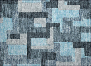 Piper Looms Chantille Geometric ACN955 Sky Machine Washable Area Rug Scatter Main Image