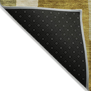 Piper Looms Chantille Geometric ACN955 Wheat Machine Washable Area Rug Backing Image