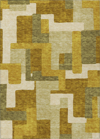 Piper Looms Chantille Geometric ACN955 Wheat Machine Washable Area Rug main image