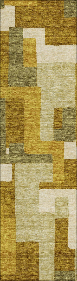 Piper Looms Chantille Geometric ACN955 Wheat Machine Washable Area Rug Runner Main Image