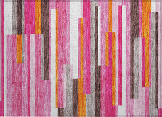Piper Looms Chantille Stripes ACN956 Blush Machine Washable Area Rug Scatter Main Image
