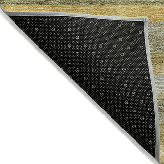 Piper Looms Chantille Stripes ACN956 Honey Machine Washable Area Rug Backing Image
