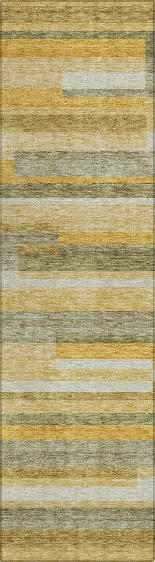 Piper Looms Chantille Stripes ACN956 Honey Machine Washable Area Rug Runner Main Image
