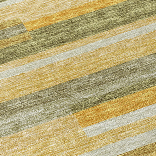 Piper Looms Chantille Stripes ACN956 Honey Machine Washable Area Rug Swatch Image