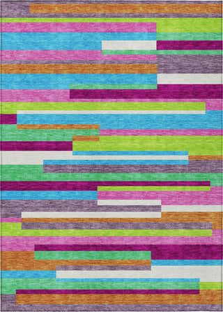 Piper Looms Chantille Stripes ACN956 Lavender Machine Washable Area Rug main image