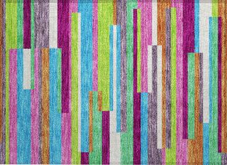 Piper Looms Chantille Stripes ACN956 Lavender Machine Washable Area Rug Scatter Main Image