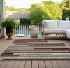 Piper Looms Chantille Stripes ACN956 Merlot Machine Washable Area Rug Outdoor Lifestyle Image Feature