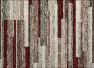 Piper Looms Chantille Stripes ACN956 Merlot Machine Washable Area Rug Scatter Main Image