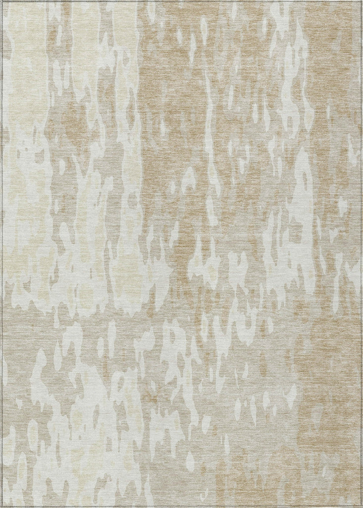 Piper Looms Chantille Abstract ACN957 Beige Machine Washable Area Rug main image