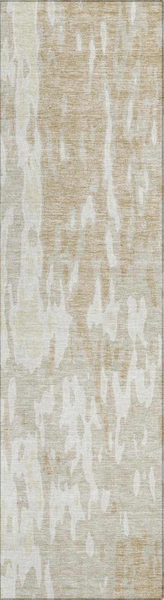 Piper Looms Chantille Abstract ACN957 Beige Machine Washable Area Rug Runner Main Image
