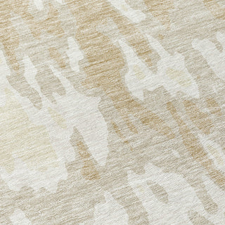 Piper Looms Chantille Abstract ACN957 Beige Machine Washable Area Rug Swatch Image