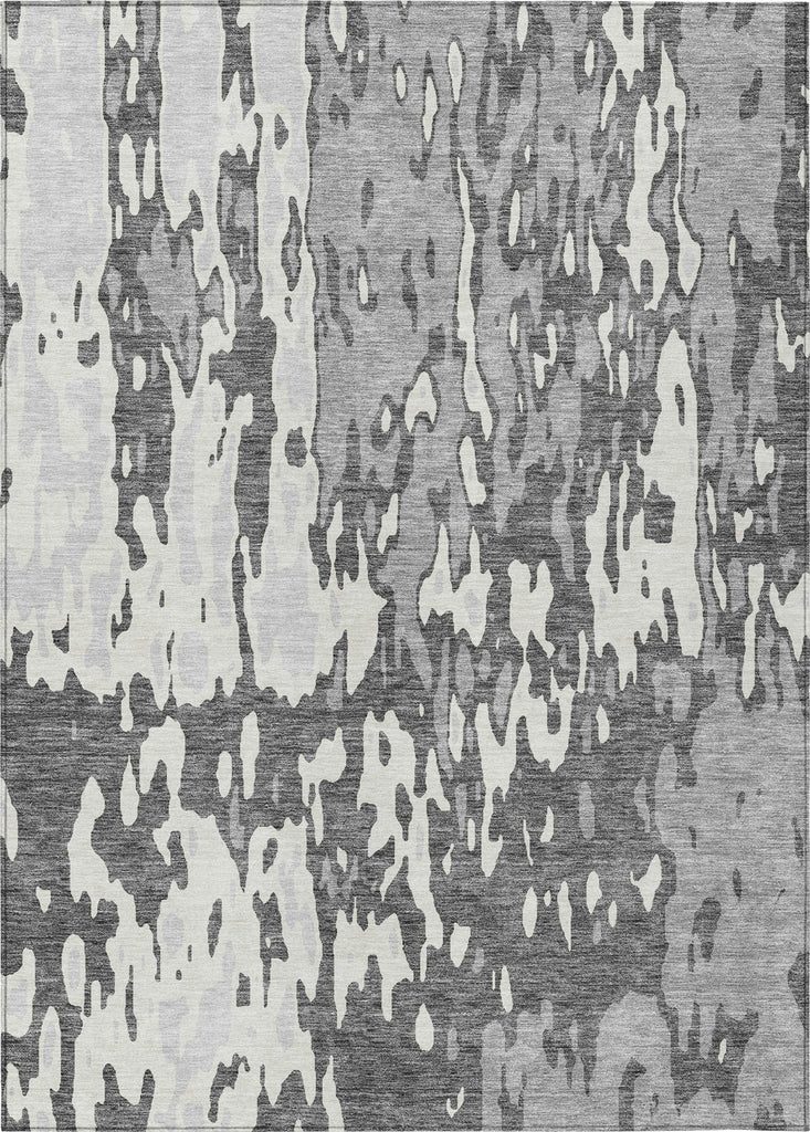 Piper Looms Chantille Abstract ACN957 Gray Machine Washable Area Rug main image