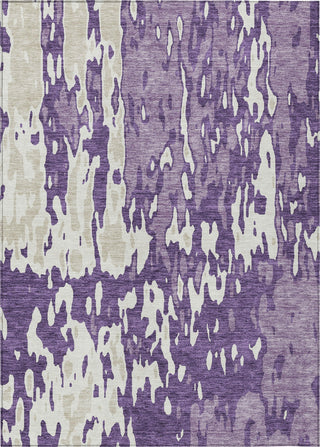 Piper Looms Chantille Abstract ACN957 Purple Machine Washable Area Rug main image