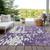 Piper Looms Chantille Abstract ACN957 Purple Machine Washable Area Rug Outdoor Lifestyle Image Feature