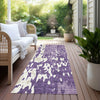 Piper Looms Chantille Abstract ACN957 Purple Machine Washable Area Rug Runner Outdoor Lifestyle Image Feature