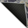 Piper Looms Chantille Geometric ACN958 Charcoal Machine Washable Area Rug Backing Image