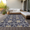 Piper Looms Chantille Geometric ACN958 Charcoal Machine Washable Area Rug Outdoor Lifestyle Image Feature