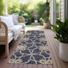 Piper Looms Chantille Geometric ACN958 Charcoal Machine Washable Area Rug Runner Outdoor Lifestyle Image Feature