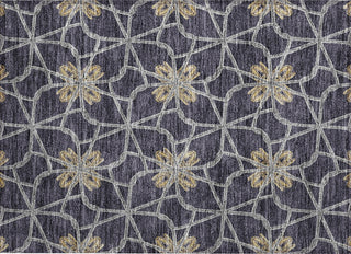 Piper Looms Chantille Geometric ACN958 Charcoal Machine Washable Area Rug Scatter Main Image