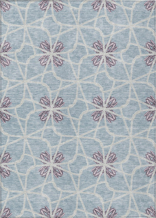 Piper Looms Chantille Geometric ACN958 Denim Machine Washable Area Rug main image