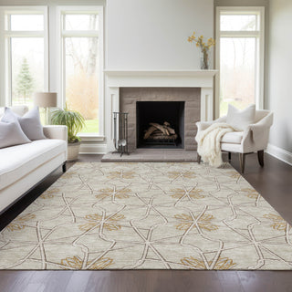 Piper Looms Chantille Geometric ACN958 Ivory Machine Washable Area Rug Lifestyle Image Feature