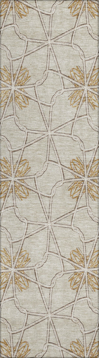 Piper Looms Chantille Geometric ACN958 Ivory Machine Washable Area Rug Runner Main Image