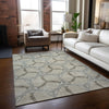 Piper Looms Chantille Geometric ACN959 Beige Machine Washable Area Rug Lifestyle Image Feature