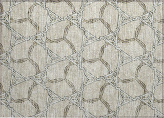 Piper Looms Chantille Geometric ACN959 Beige Machine Washable Area Rug Scatter Main Image