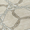 Piper Looms Chantille Geometric ACN959 Beige Machine Washable Area Rug Swatch Image