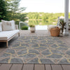 Piper Looms Chantille Geometric ACN959 Gray Machine Washable Area Rug Outdoor Lifestyle Image Feature