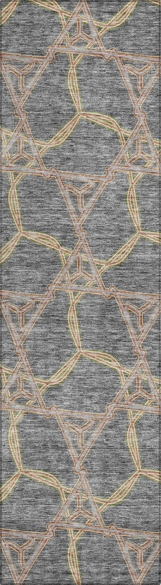 Piper Looms Chantille Geometric ACN959 Gray Machine Washable Area Rug Runner Main Image