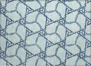 Piper Looms Chantille Geometric ACN959 Sky Machine Washable Area Rug Scatter Main Image