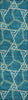 Piper Looms Chantille Geometric ACN959 Teal Machine Washable Area Rug Runner Main Image