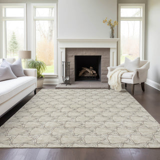 Piper Looms Chantille Geometric ACN960 Beige Machine Washable Area Rug Lifestyle Image Feature