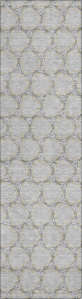 Piper Looms Chantille Geometric ACN960 Gray Machine Washable Area Rug Runner Main Image
