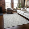Piper Looms Chantille Geometric ACN960 Ivory Machine Washable Area Rug Lifestyle Image Feature