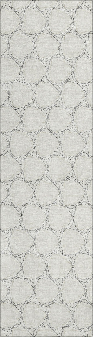 Piper Looms Chantille Geometric ACN960 Ivory Machine Washable Area Rug Runner Main Image