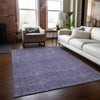 Piper Looms Chantille Geometric ACN960 Lavender Machine Washable Area Rug Lifestyle Image Feature