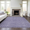 Piper Looms Chantille Geometric ACN960 Lavender Machine Washable Area Rug Lifestyle Image Feature