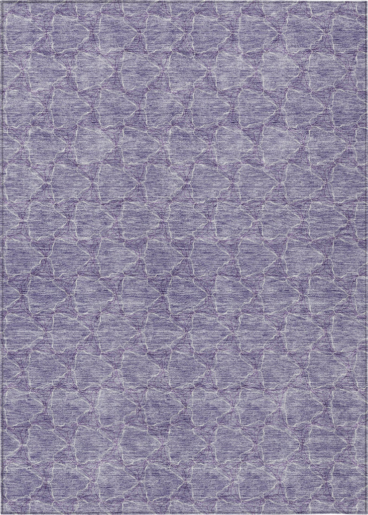 Piper Looms Chantille Geometric ACN960 Lavender Machine Washable Area Rug main image