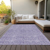 Piper Looms Chantille Geometric ACN960 Lavender Machine Washable Area Rug Outdoor Lifestyle Image Feature