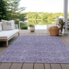 Piper Looms Chantille Geometric ACN960 Lavender Machine Washable Area Rug Outdoor Lifestyle Image Feature