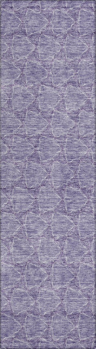 Piper Looms Chantille Geometric ACN960 Lavender Machine Washable Area Rug Runner Main Image