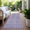 Piper Looms Chantille Geometric ACN960 Lavender Machine Washable Area Rug Runner Outdoor Lifestyle Image Feature