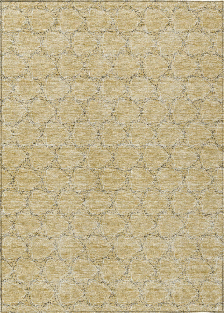 Piper Looms Chantille Geometric ACN960 Wheat Machine Washable Area Rug main image