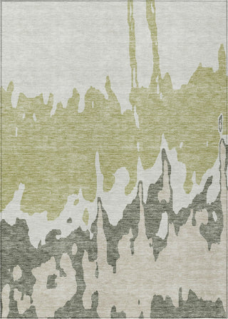 Piper Looms Chantille Abstract ACN961 Aloe Machine Washable Area Rug main image