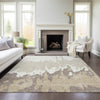 Piper Looms Chantille Abstract ACN961 Ivory Machine Washable Area Rug Lifestyle Image Feature