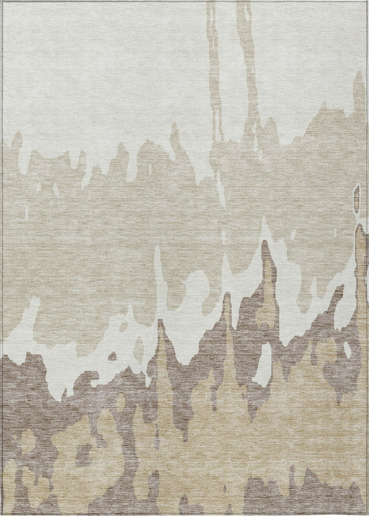 Piper Looms Chantille Abstract ACN961 Ivory Machine Washable Area Rug main image