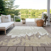 Piper Looms Chantille Abstract ACN961 Ivory Machine Washable Area Rug Outdoor Lifestyle Image Feature