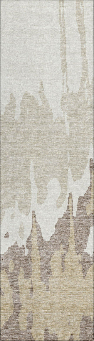 Piper Looms Chantille Abstract ACN961 Ivory Machine Washable Area Rug Runner Main Image